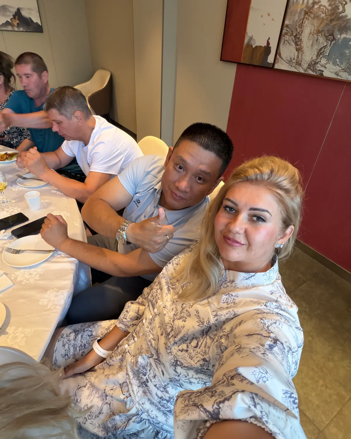 Екатерина с принимающей стороной